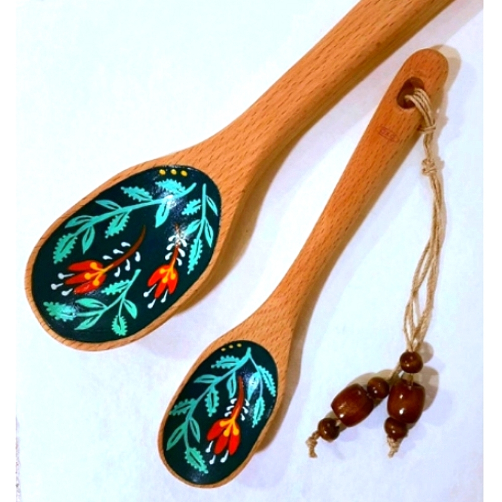 Sold on Mercari Hand Painted Wooded Spoons